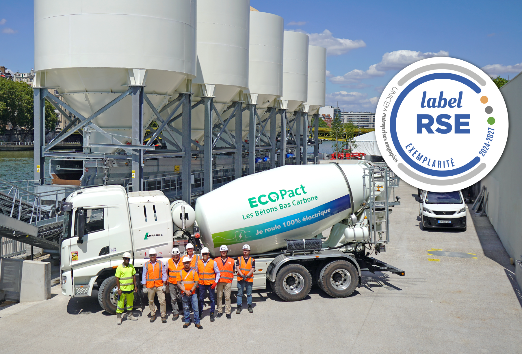 Lafarge Bétons et Lafarge Granulats distingués par l’’Unicem Entreprises Engagées’ 